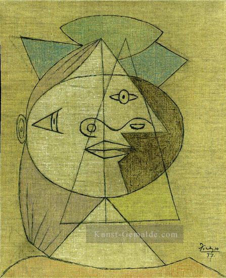 Tete Frau Marie Therese Walter 1937 kubist Pablo Picasso Ölgemälde